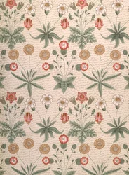 Margherita, primo disegno di Morris per carta da parati, 1864
